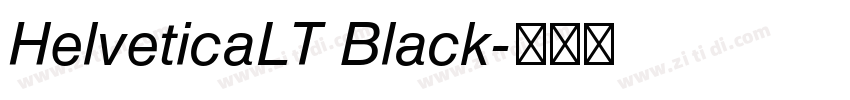 HelveticaLT Black字体转换
